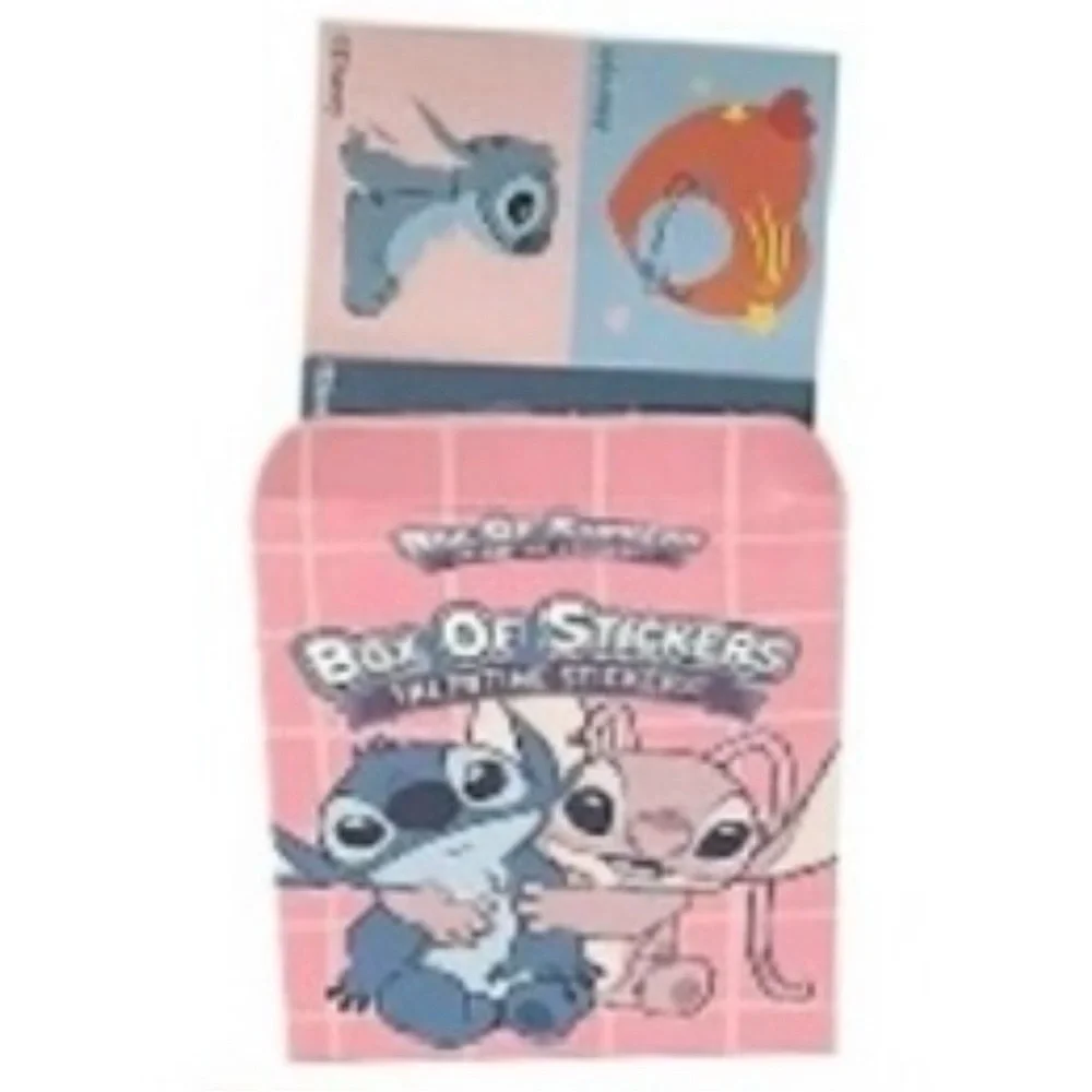 💞 New Disney Stitch 16-Pack Valentine Party Favor Sticker Boxes